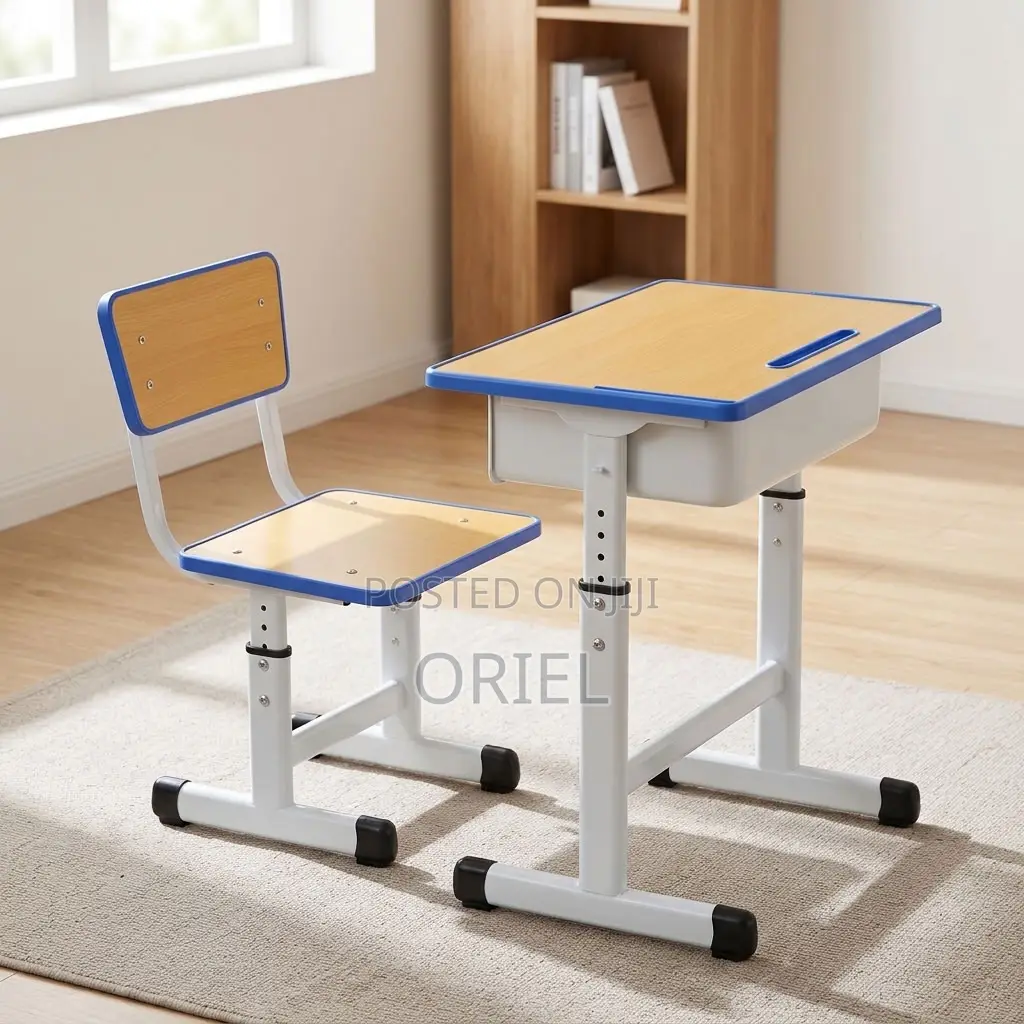 Kids Study Set : Kids Study Table and Seat With Adjustable Height