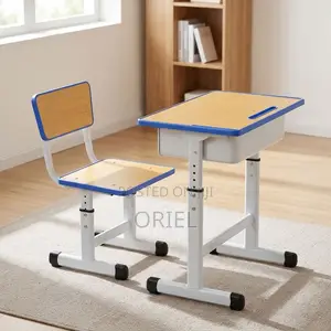 Kids Study Set : Kids Study Table and Seat With Adjustable Height