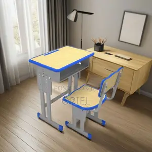 Kids Study Set : Kids Study Table and Seat With Adjustable Height