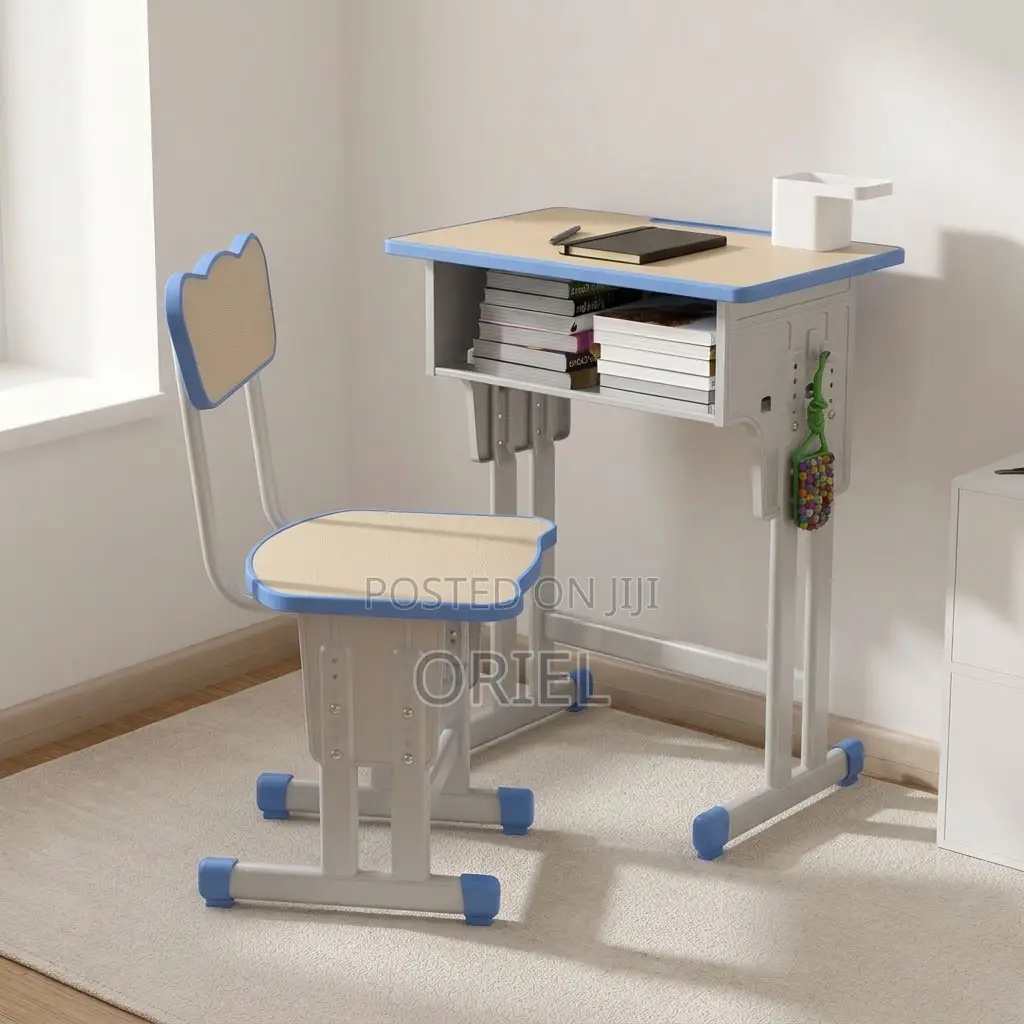 Kids Study Set : Kids Study Table and Seat With Adjustable Height