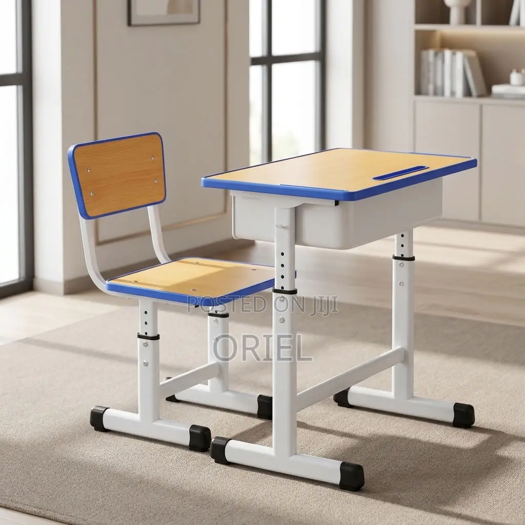 Kids Study Set : Kids Study Table and Seat With Adjustable Height