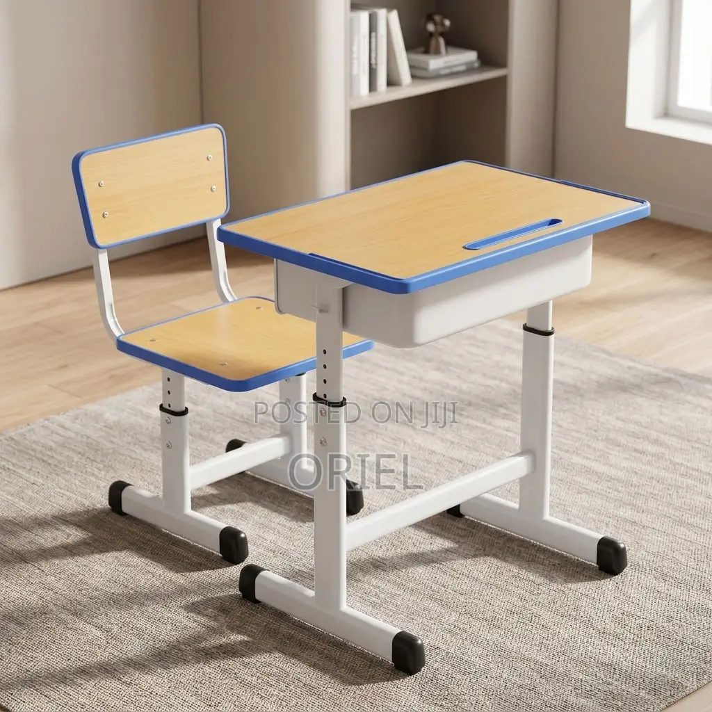 Kids Study Set : Kids Study Table and Seat With Adjustable Height