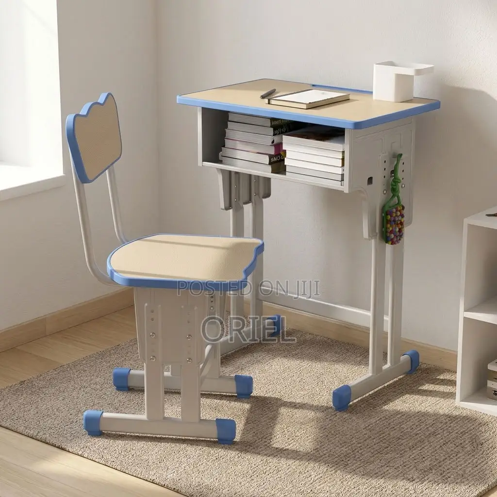 Kids Study Set : Kids Study Table and Seat With Adjustable Height
