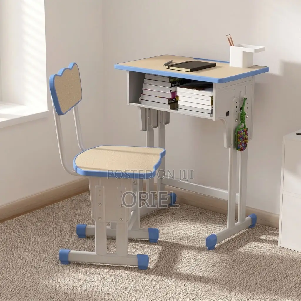 Kids Study Set : Kids Study Table and Seat With Adjustable Height