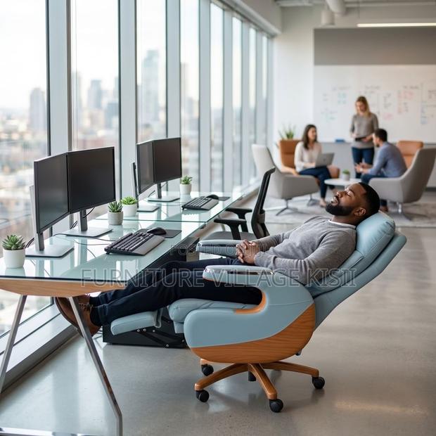 High -Back Leather CEO Executive Office Chair - thumbnail 7