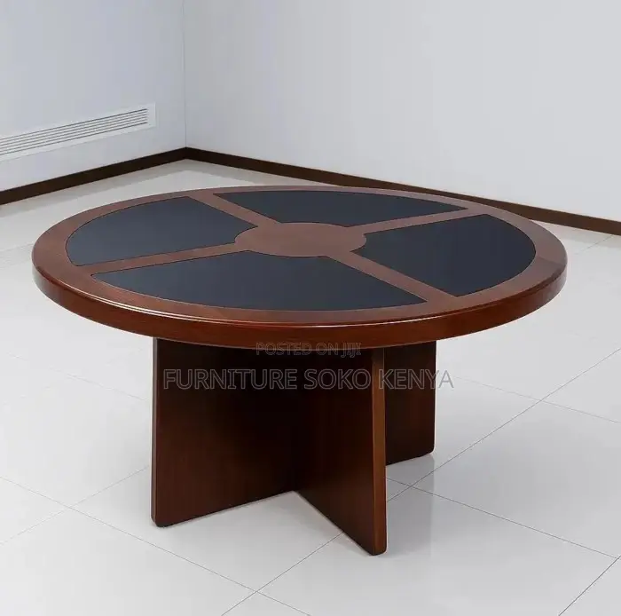 Executive Office Table : 4-Seater Round Conference Table