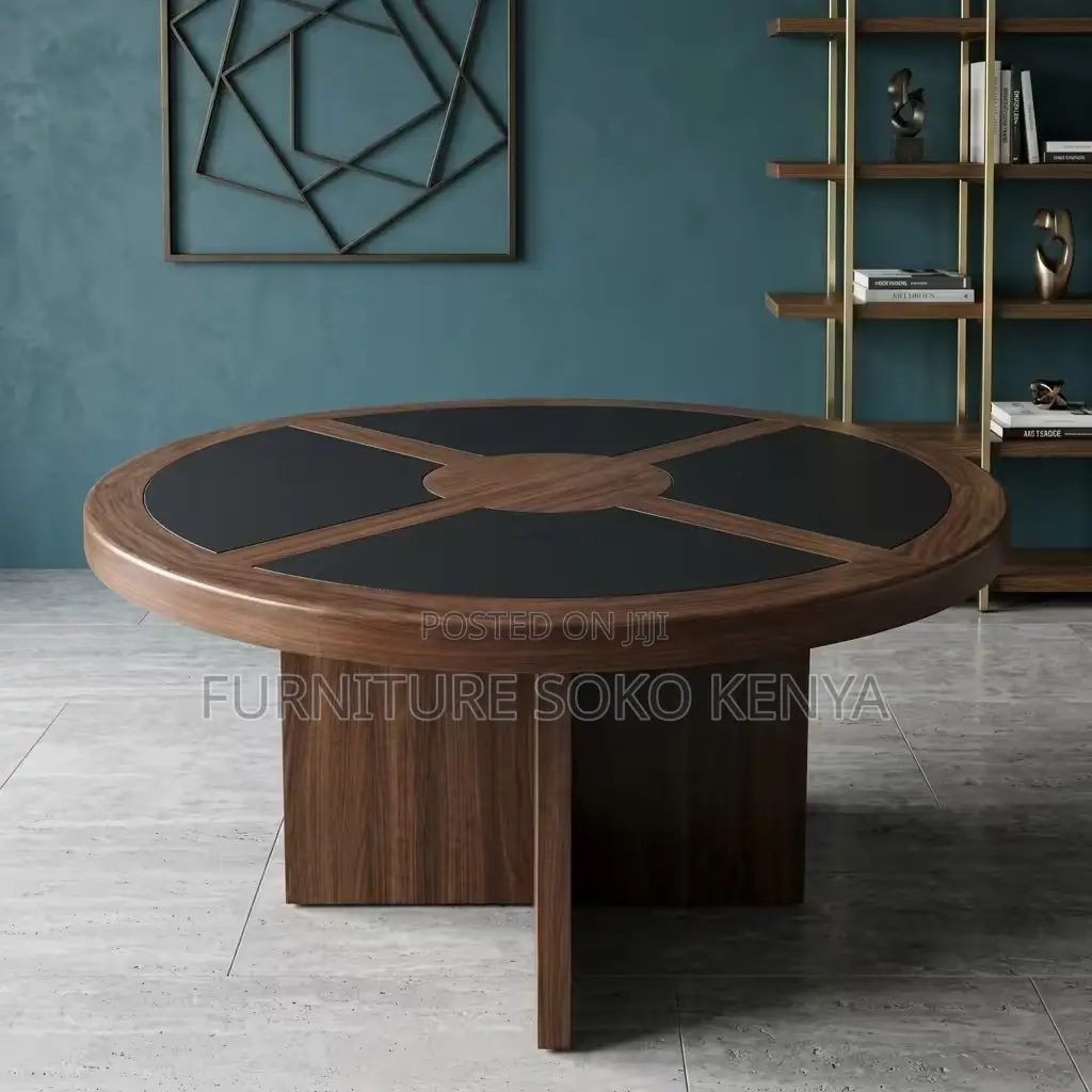 Executive Office Table : 4-Seater Round Conference Table