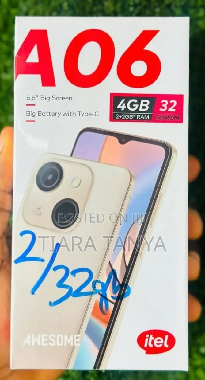 New Itel A06 32 GB Black
