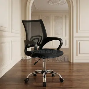 Secretarial Seats | Mid Backrest | Black Ergonomic Office Seat