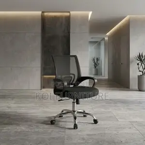 Secretarial Seats | Mid Backrest | Black Ergonomic Office Seat