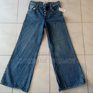 Quality Women's Thrifted Wide Leg Jeans