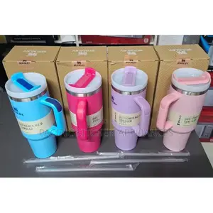 Stanley Plain Color Cup Insulated Stainless Steel Tumbler withLid&traw