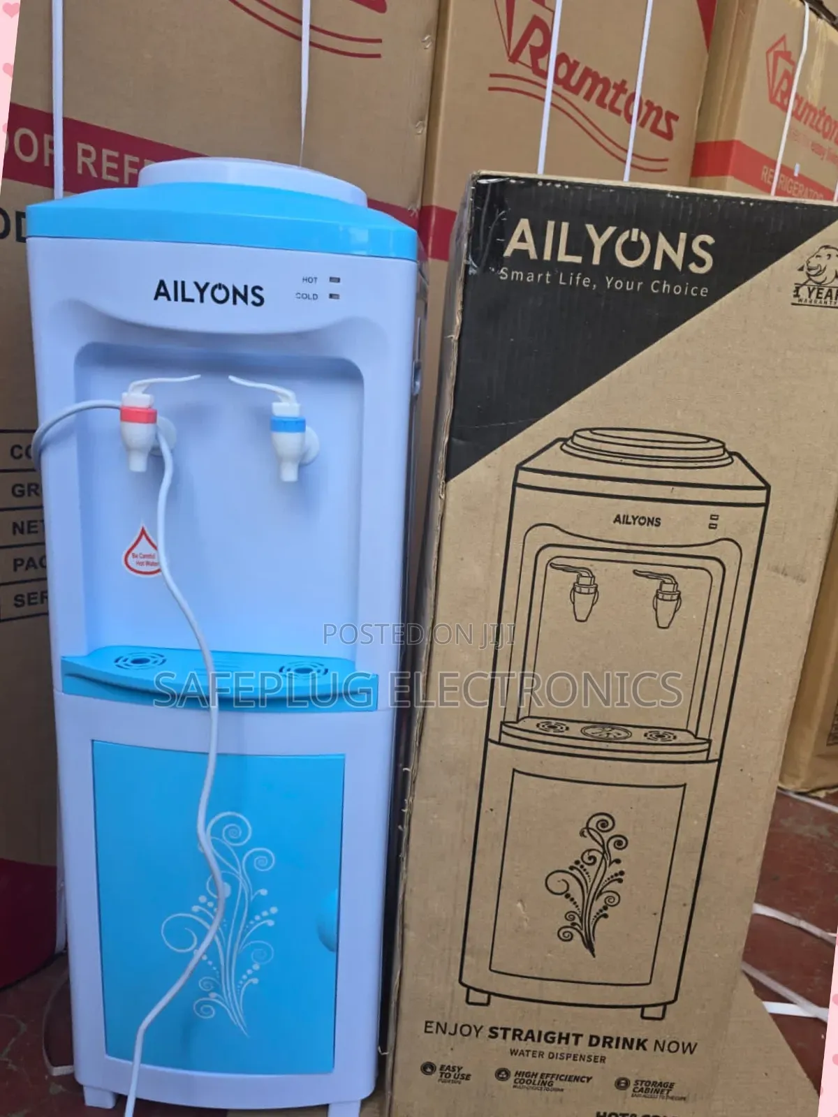 Hot and Normal Standing Water Dispenser (2 Taps)