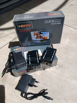 HDMI Signal Extender 60 Metres Cat5e Cat6 Transmitter Receiver Copy