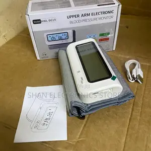 Digital Blood Pressure Checker With a Clear LCD Screen