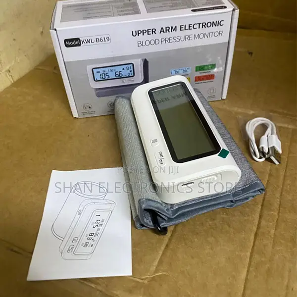 Digital Blood Pressure Checker With a Clear LCD Screen
