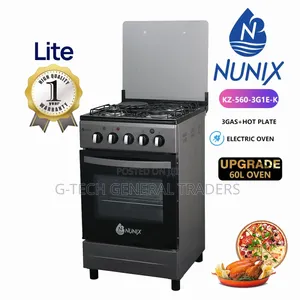 Nunix 50×55 Cooker KZ-560-3G1E-K With Electric Oven