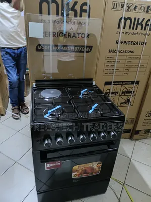 Roch 60×60 Standing Cooker With Oven – Black