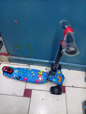 Blue Scooter Graffiti