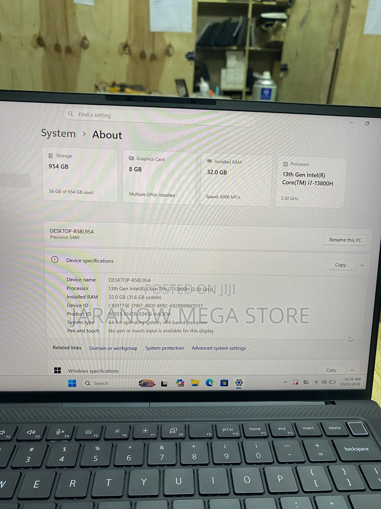 Laptop Dell Precision 5480 32GB Intel Core i7 SSD 1T