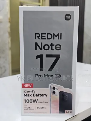 New Xiaomi Redmi Note 17 Pro Max 512 GB