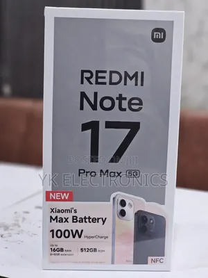 New Xiaomi Redmi Note 17 Pro Max 512 GB