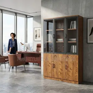 Advanced Wooden 3-Door Storage Office Cabinet