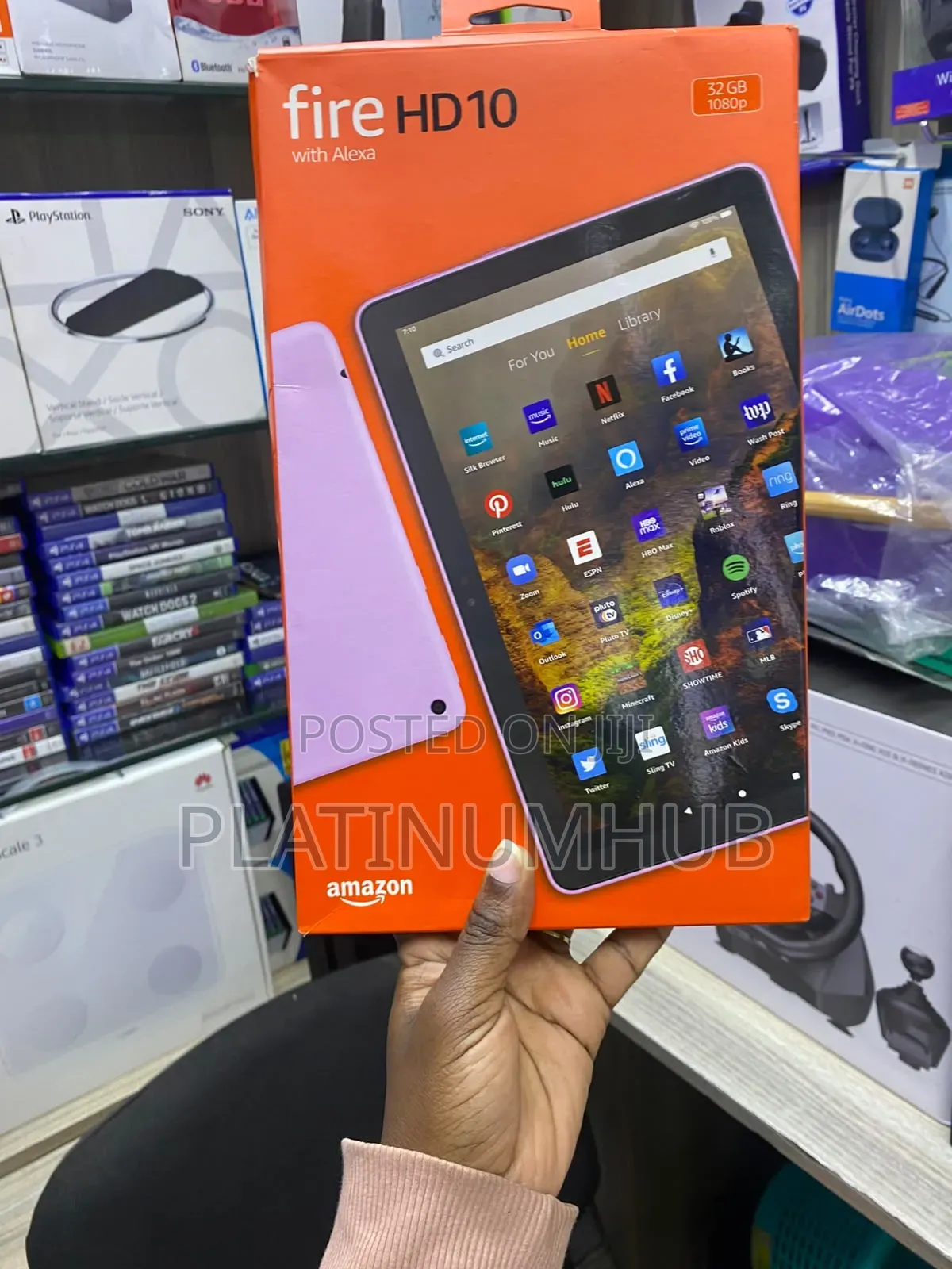 New Amazon Fire HD 10 (2021) 32 GB Purple