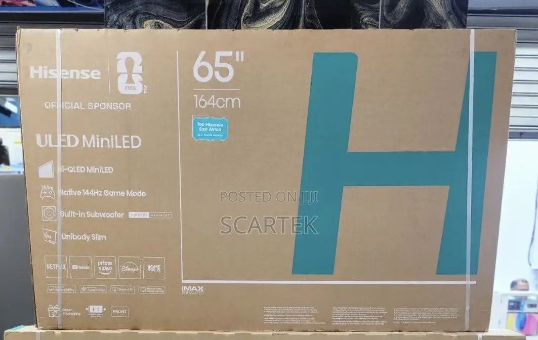 65-Inch Hisense ULED Mini-Led Smart TV.