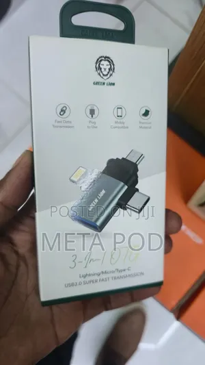 Green Lion 3 in 1 OTG (Lighting/Micro/Type -C)