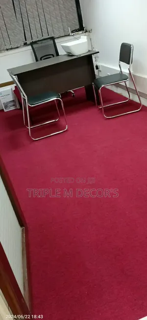 High Quality 4mm Delta Maroon Office Floor Carpet Wall to Wall