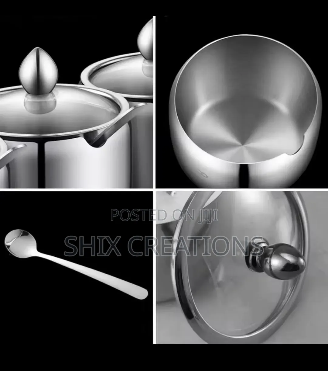 Stainless Steel Sturdy Sugar Dish,sugar Storage