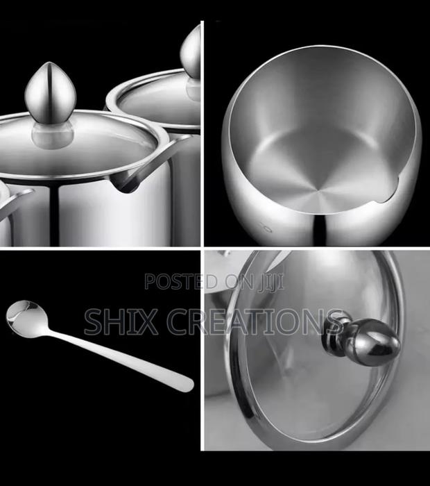 Stainless Steel Sturdy Sugar Dish,sugar Storage - thumbnail 2