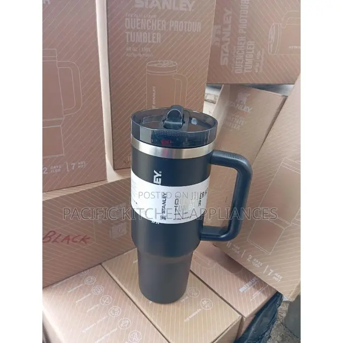 Stanley Cup Quencher Flip Straw Stainless Steel - Mug Black