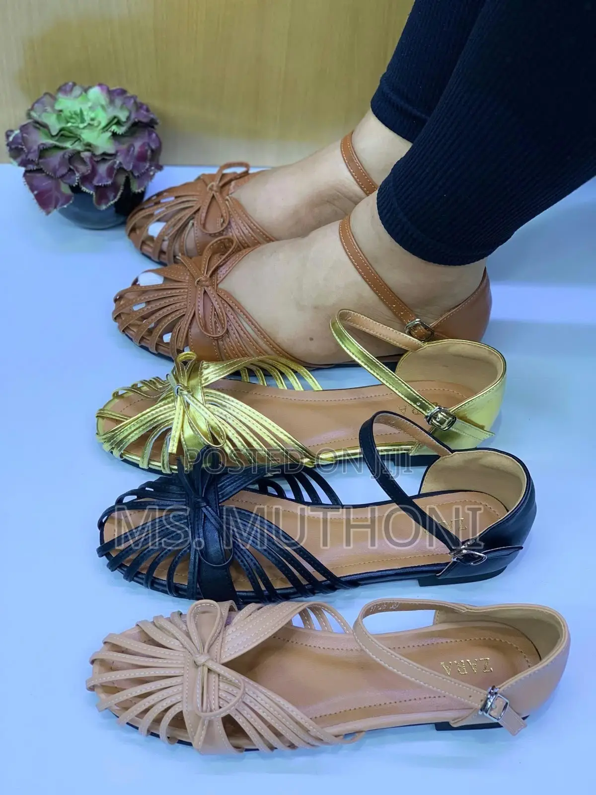 Chic, Low-Heel Strappy Cage Sandals :37-41