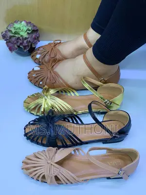 Chic, Low-Heel Strappy Cage Sandals :37-41