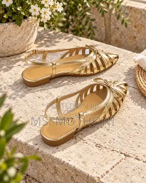 Women's French-Style Bow-Knot Woven Hollow Slingback Flat Sandals, :37