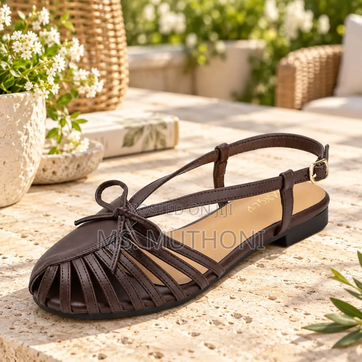 Cutout Closed-Toe Huarache Gladiator Sandals :37-42
