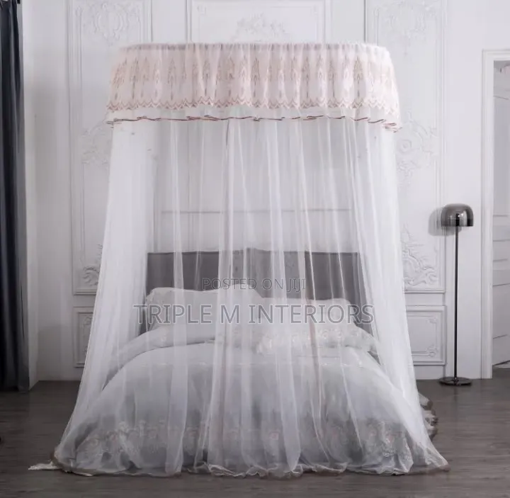 6x6 Complete 2 Rail Stand Mosquito Net - Full Frame Included