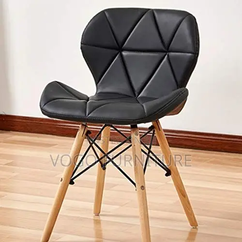 Eames Chair; Leather Padded Eames Chair