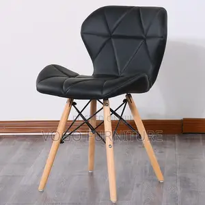 Eames Chair; Leather Padded Eames Chair