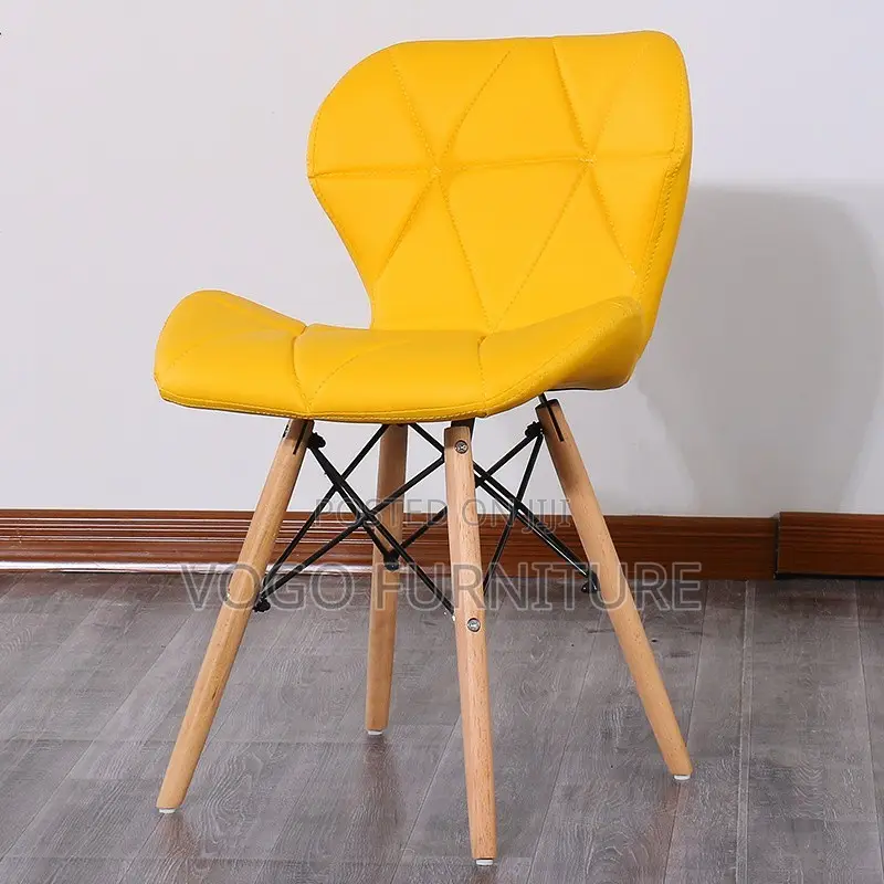 Eames Chair; Leather Padded Eames Chair