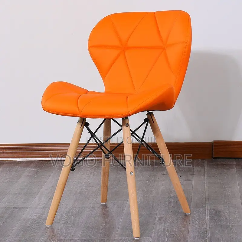 Eames Chair; Leather Padded Eames Chair