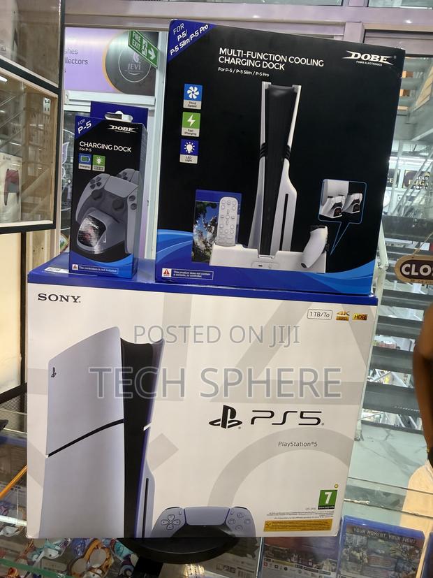 Brand New PS5 Slim Disc+ Multi Functional Cooling Charging Dock - main view