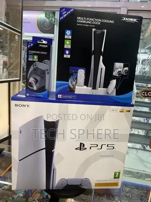 Brand New PS5 Slim Disc+ Multi Functional Cooling Charging Dock