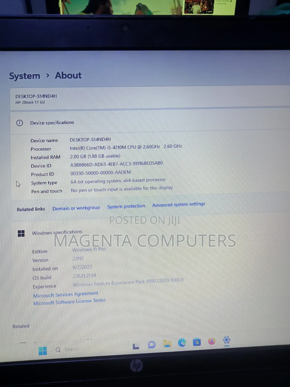 Laptop HP ZBook 17 G2 2GB Intel Core i5 HDD 320GB