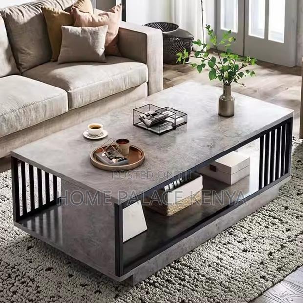 Coffee Table; Modern Rectangular Coffee Table for Sofa and Lounge - thumbnail 3