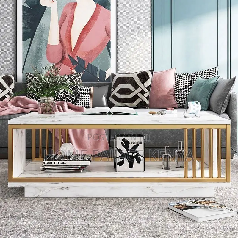 Coffee Table; Modern Rectangular Coffee Table for Sofa and Lounge