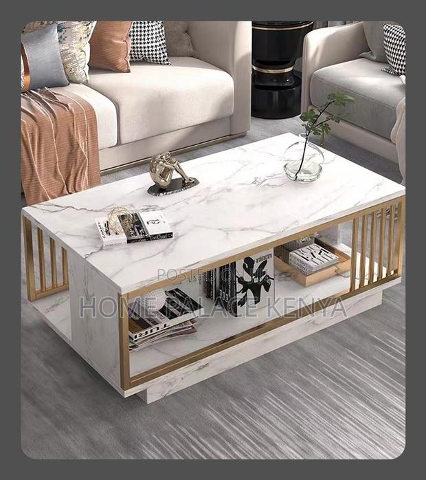 Coffee Table; Modern Rectangular Coffee Table for Sofa and Lounge - thumbnail 4