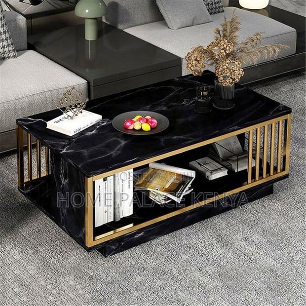 Coffee Table; Modern Rectangular Coffee Table for Sofa and Lounge - thumbnail 11